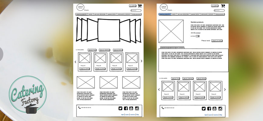 Prototipo creado con Balsamiq mockups