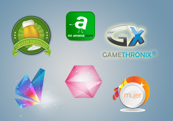 Logotipos creados con Illustrator.